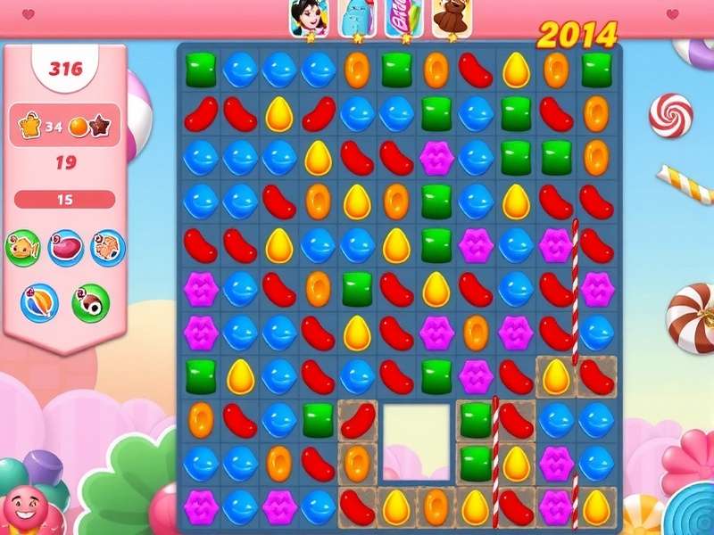 Candy Match Mania colorful game interface